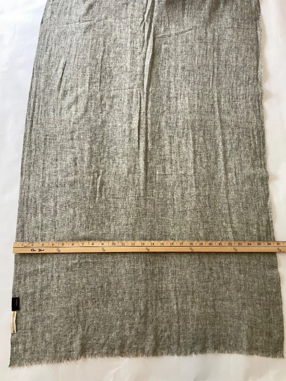 Emanuel Ungaro 100% Cashmere Oversized Long Scarf, Heather Gray Gauze, Unisex